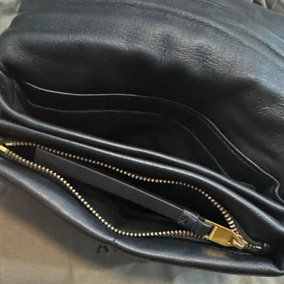 All Saints Ezra Stud Black Leather Crossbody bag - Picture 8 of 10